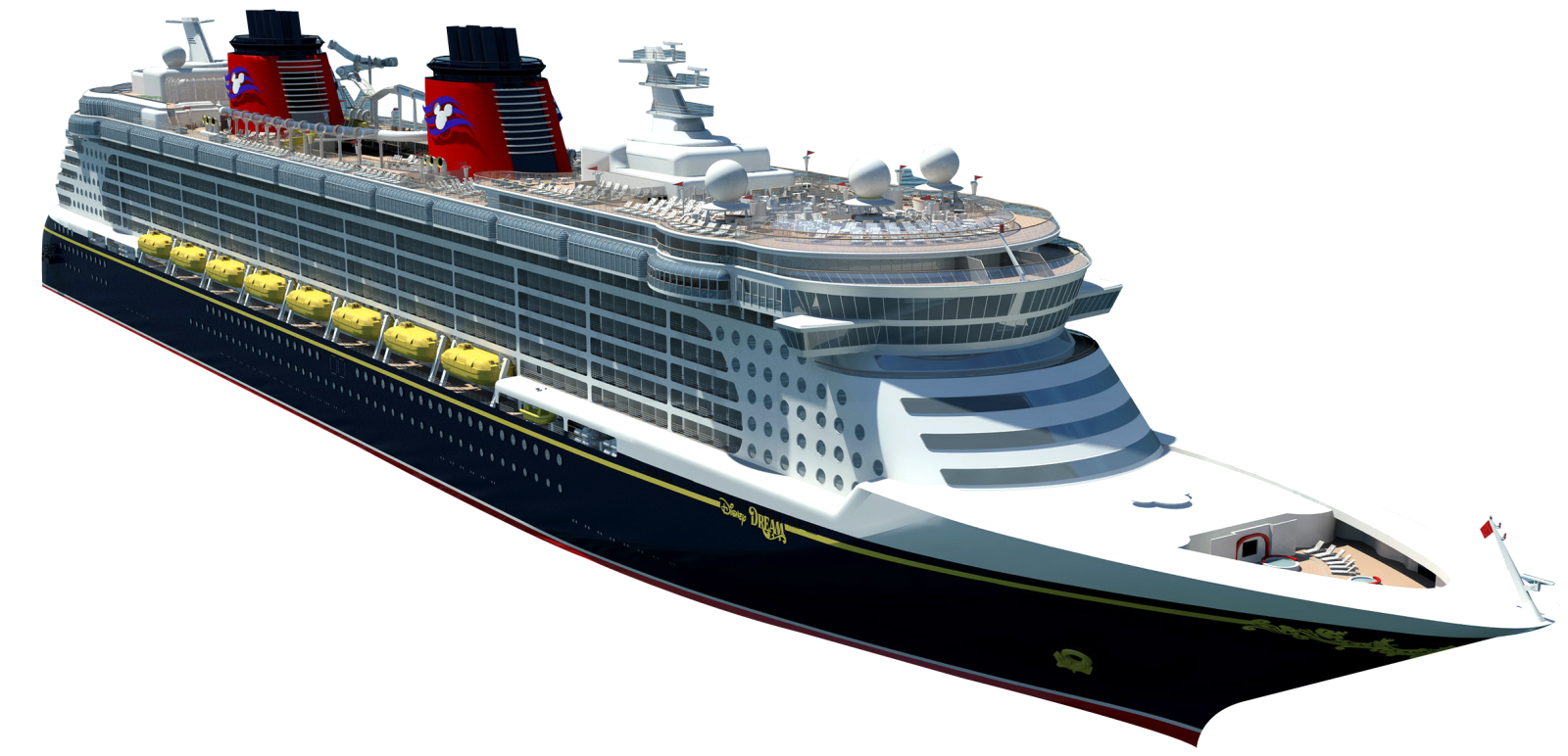 a large cruise ship on a white background