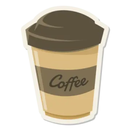 a cup of coffee with the word coffee