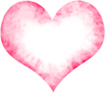 a pink heart on a white background