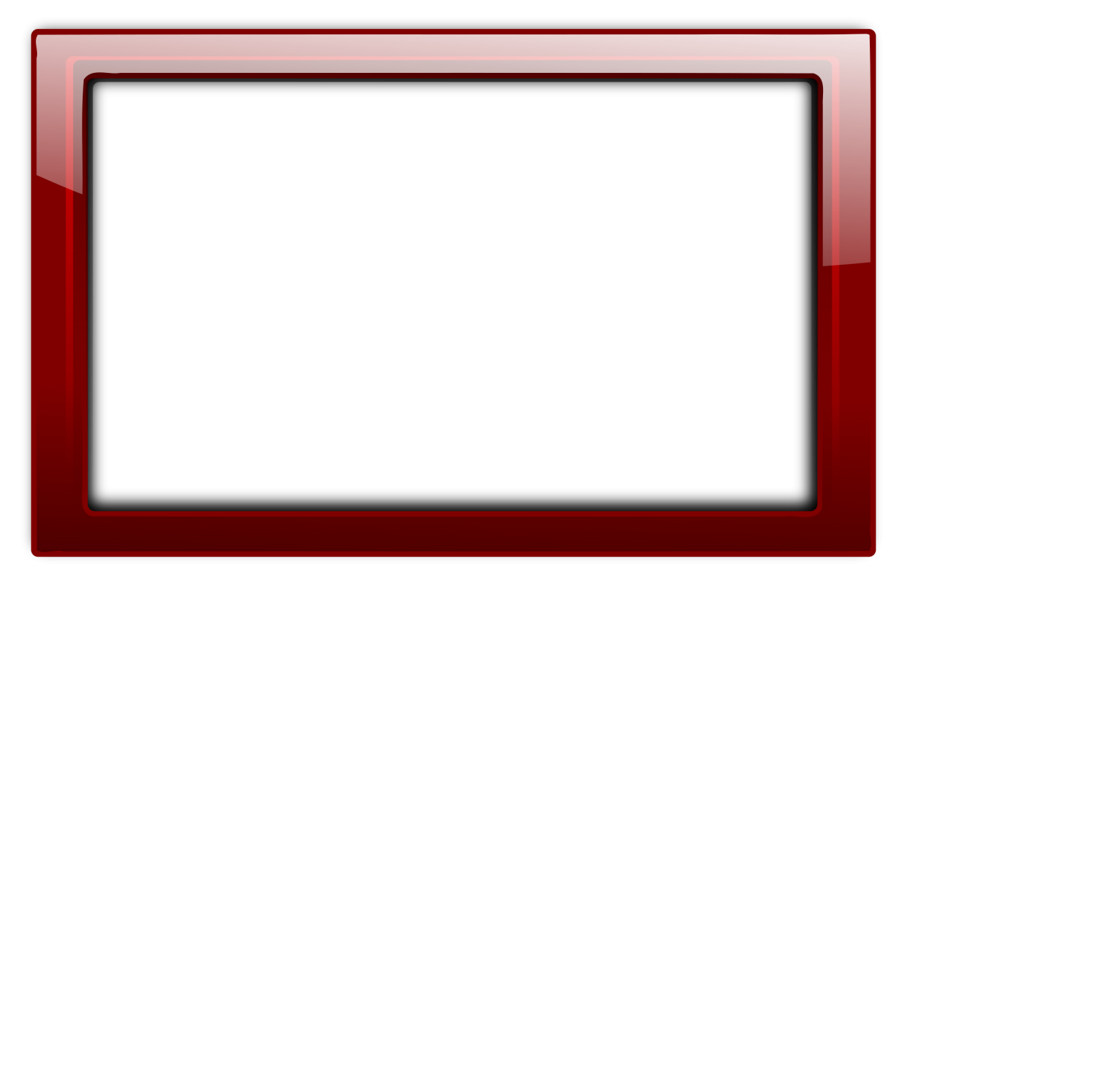 a red frame on a white background