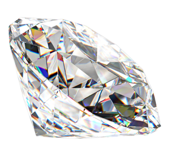 a diamond on a white background