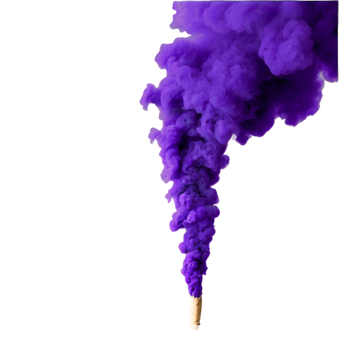 purple smoke on a white background