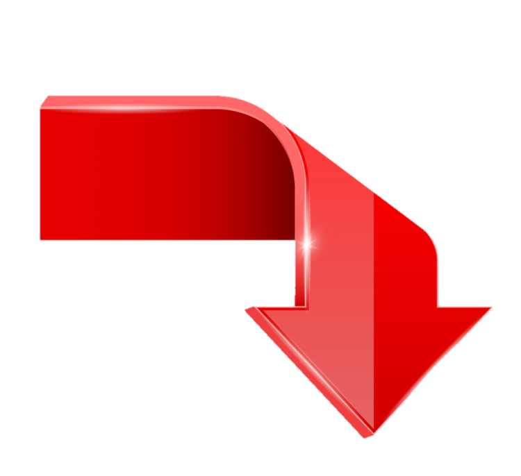a red arrow pointing up to the right