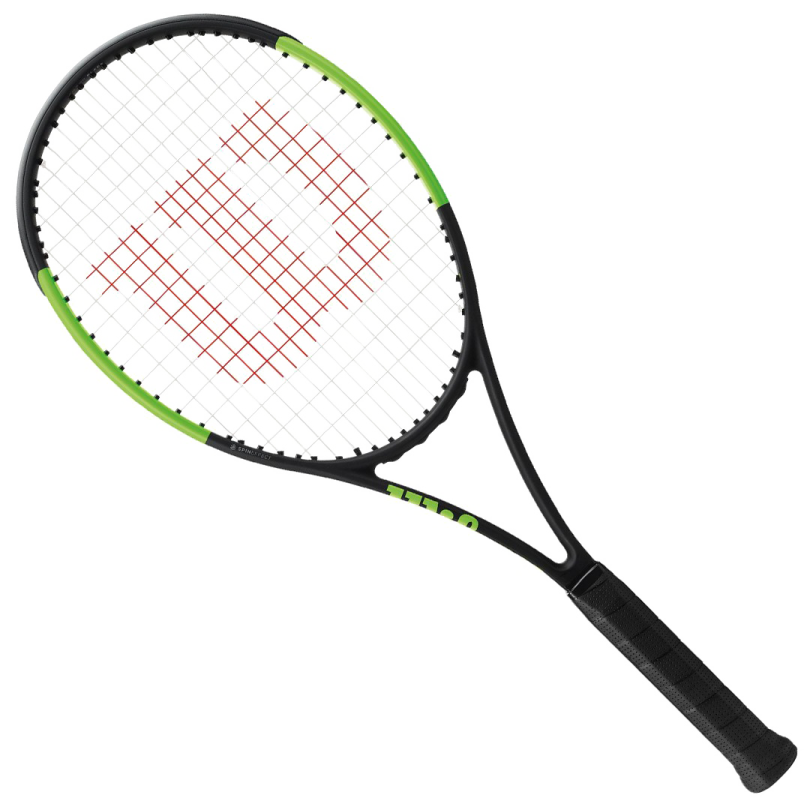 a tennis racket on a white background