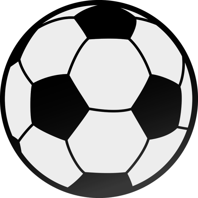 a soccer ball on a white background