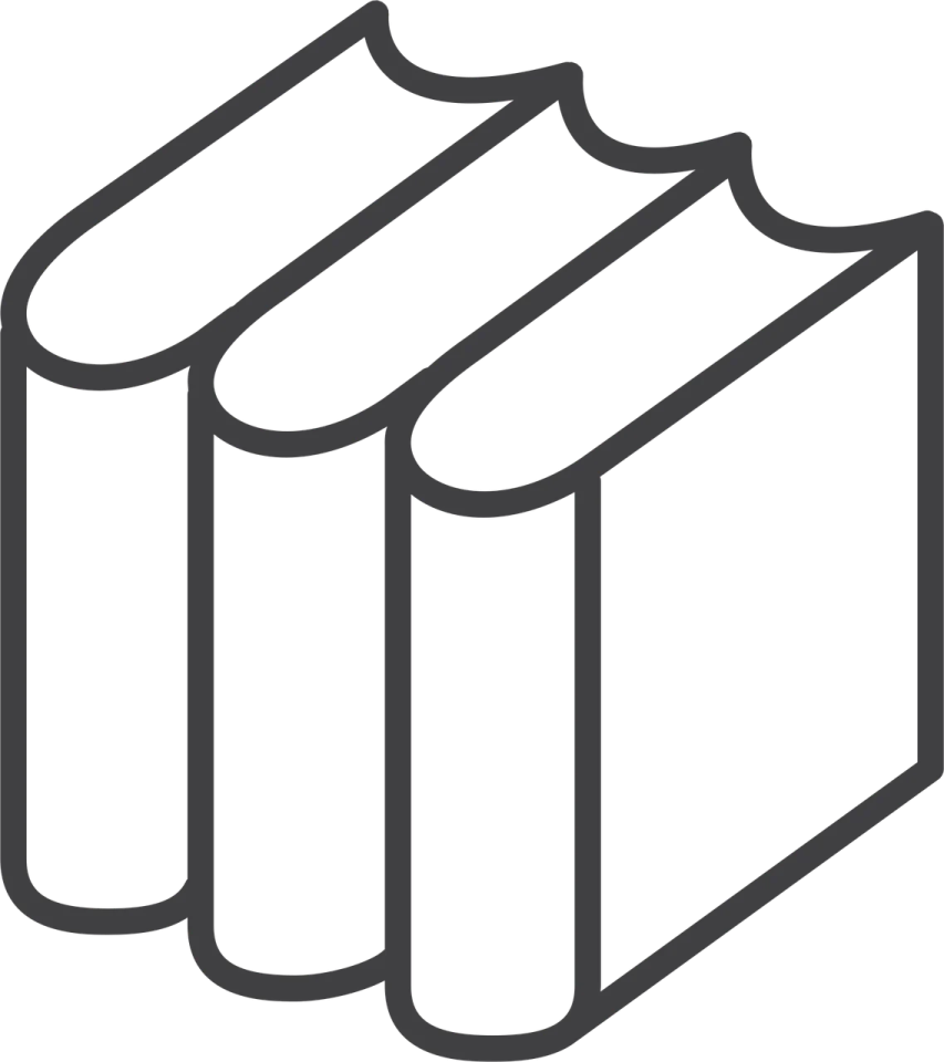 a stack of books icon