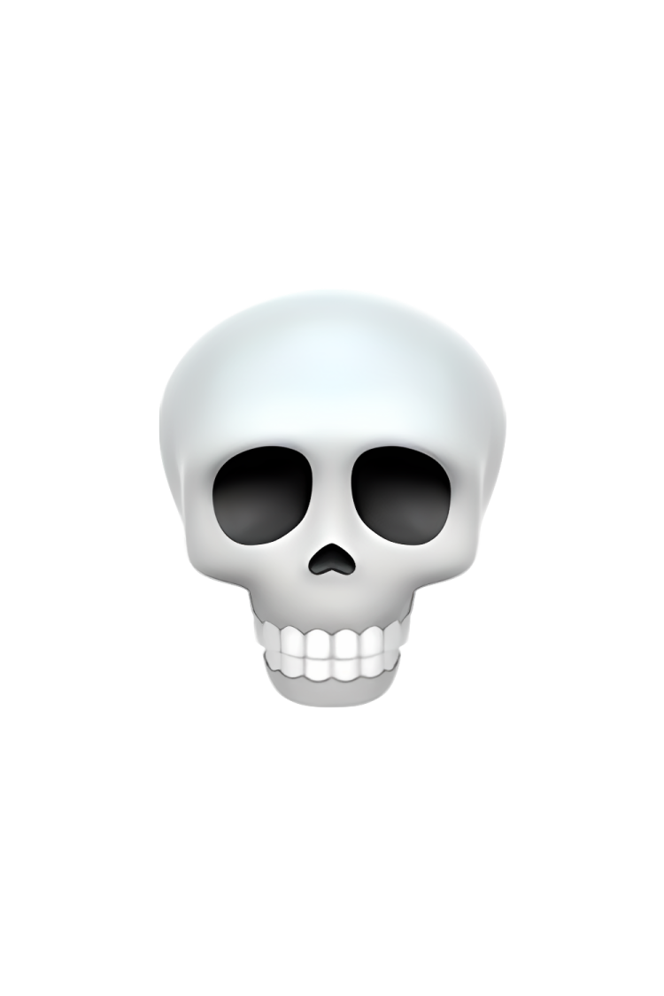 an image of a skull on a white background
