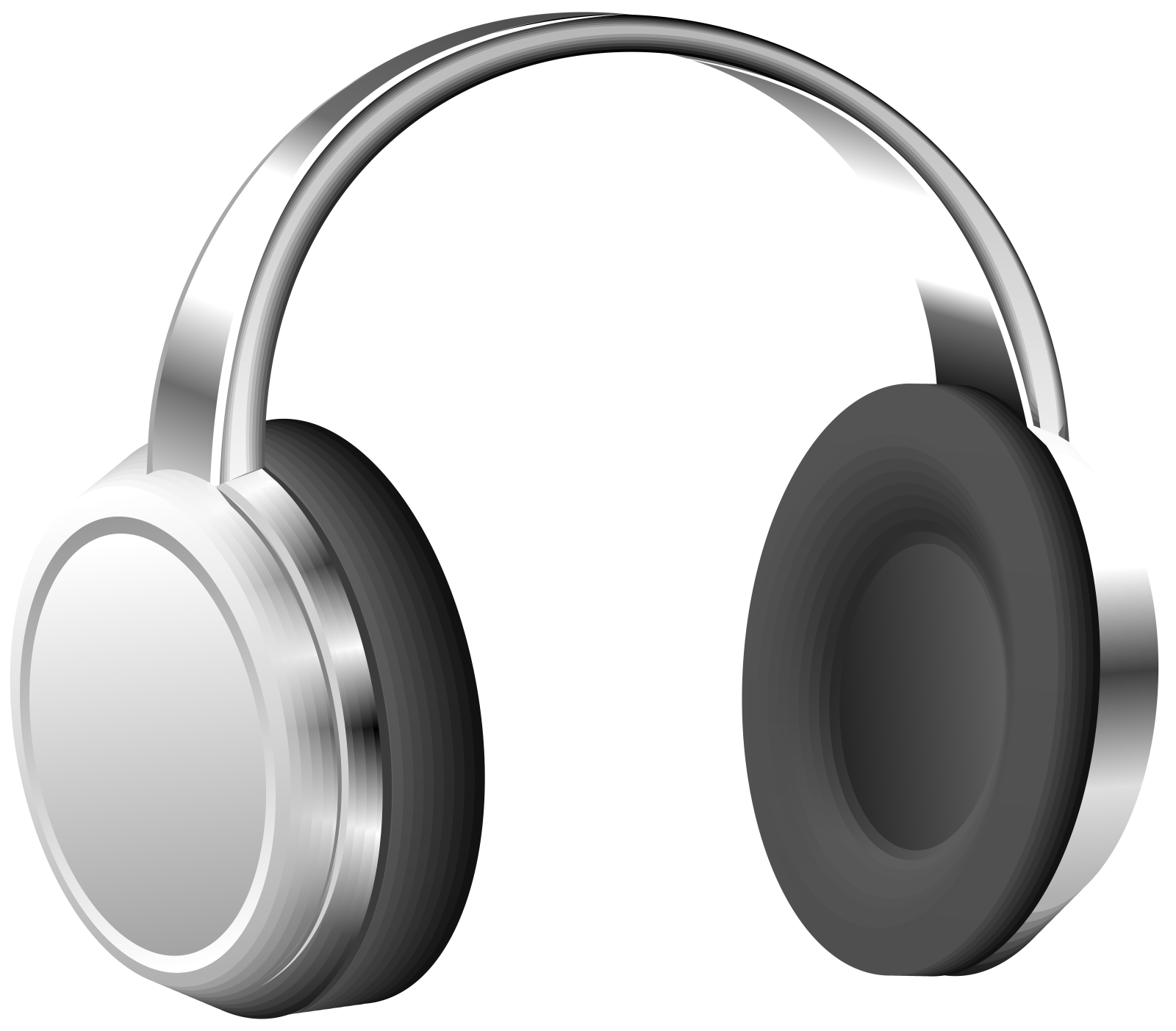 a pair of headphones on a white background