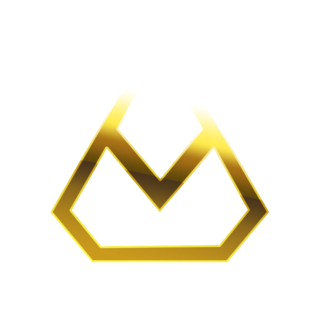 a gold crown on a white background