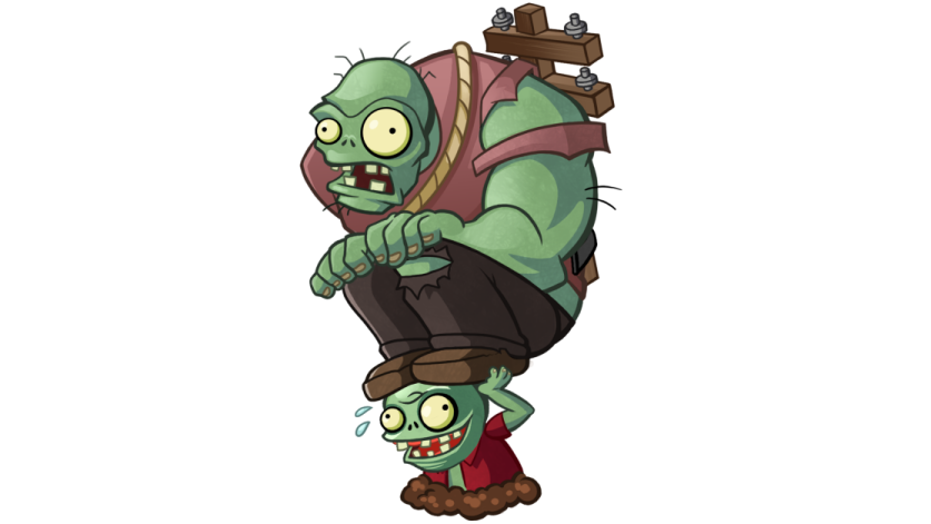 a cartoon character with a backpack on his back