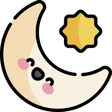 a crescent with a star in the middle