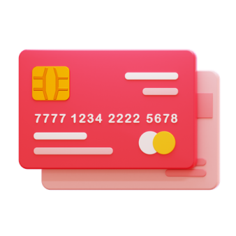a credit card with the number 1 on it