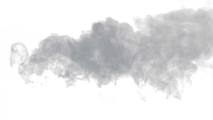 smoke on a white background