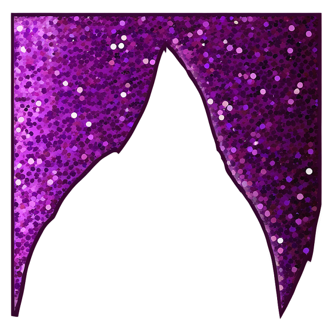 purple glitter bow clipart