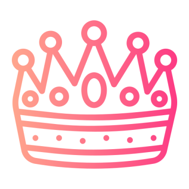 a crown with wrens on it