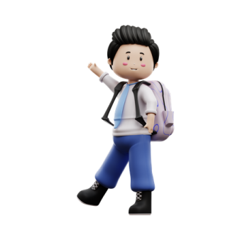 a person walking with a backpack and backpack