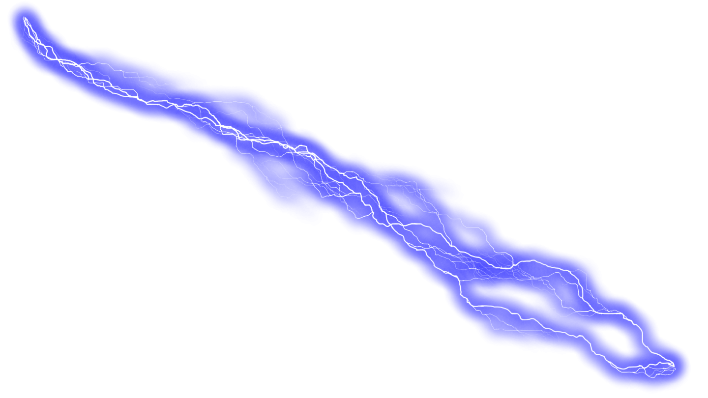 a lightning bolt on a white background