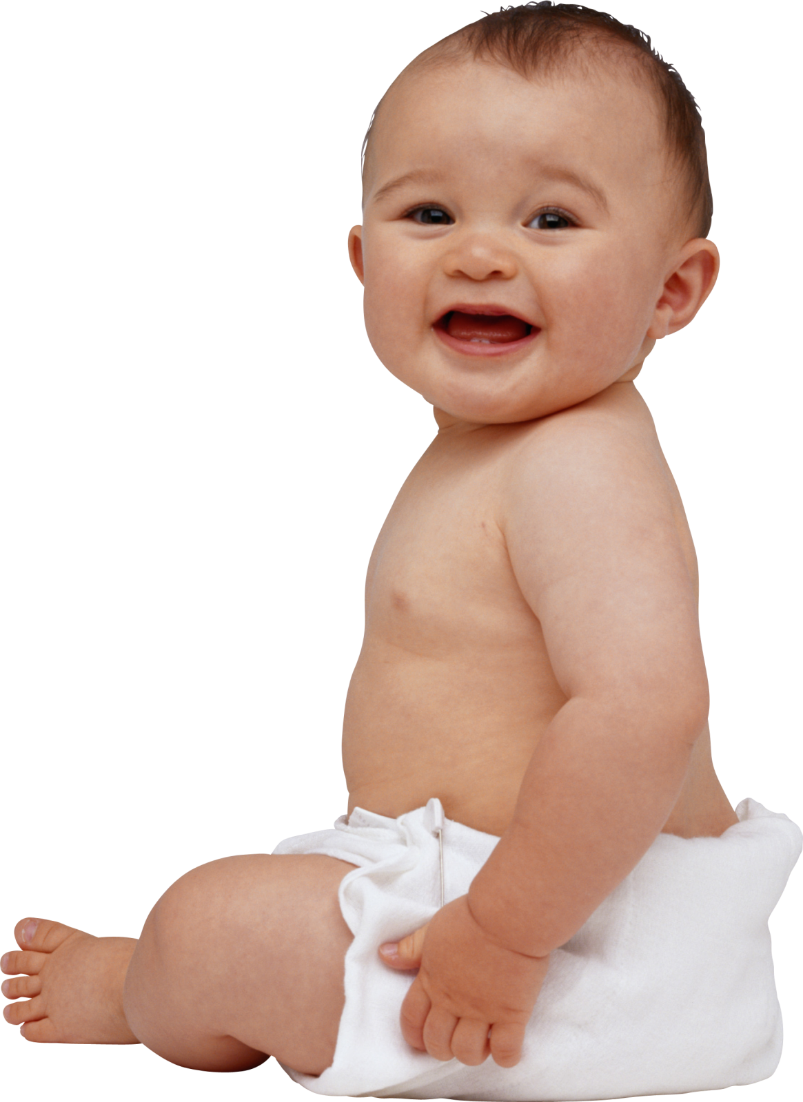 a baby is sitting on the floor and smiling
