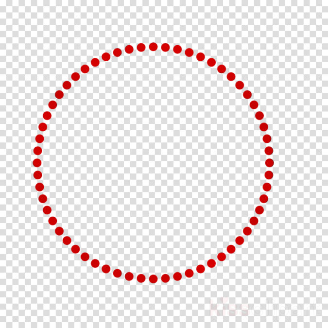 a circle of red dots on a transparent background