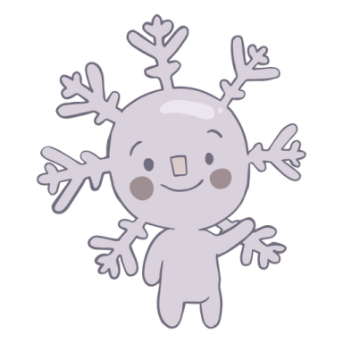 a cartoon character with reindeer ants on his head