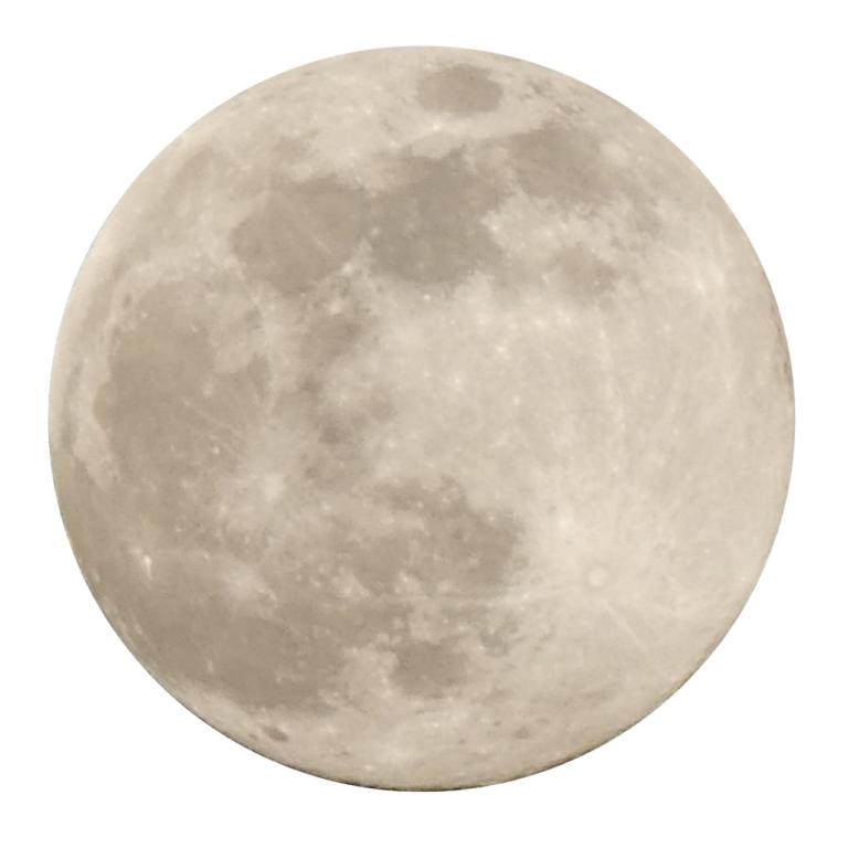 a full moon on a white background