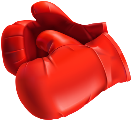 a red boxing glove
