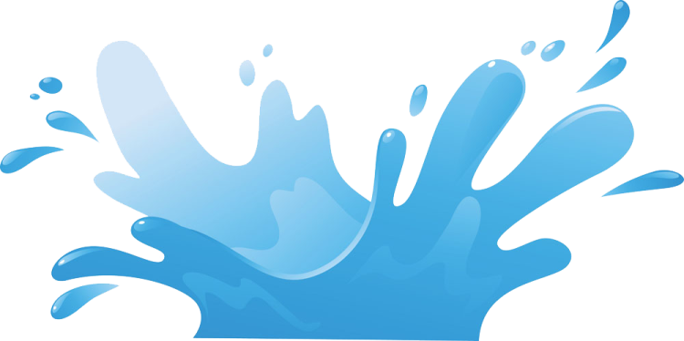 a splash of water on a white background