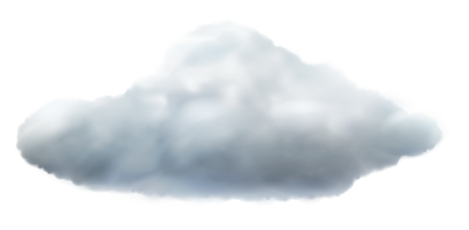a cloud on a white background