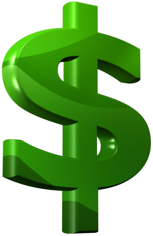 a green dollar sign