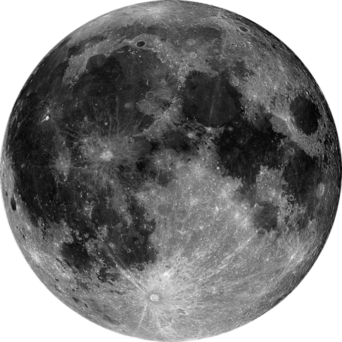 a black and white image of the moon