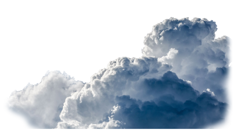 a large cloud in the sky