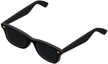 a pair of sunglasses on a white background
