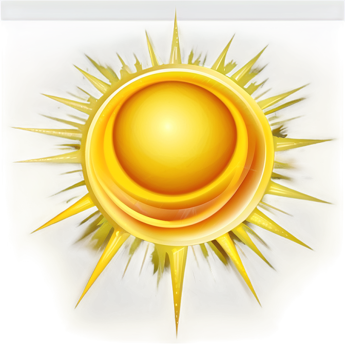 the sun is yellow