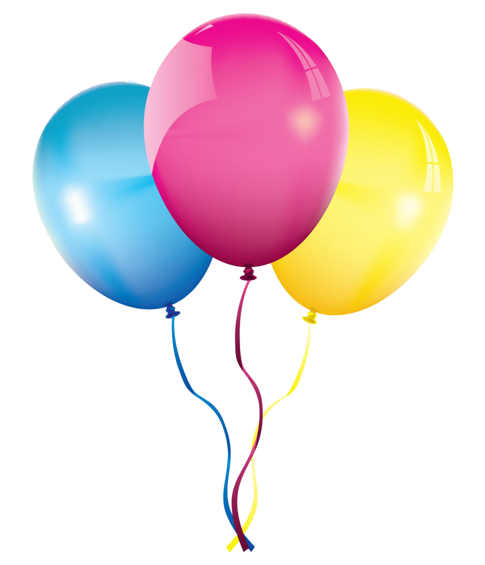 a bunch of balloons on a white background