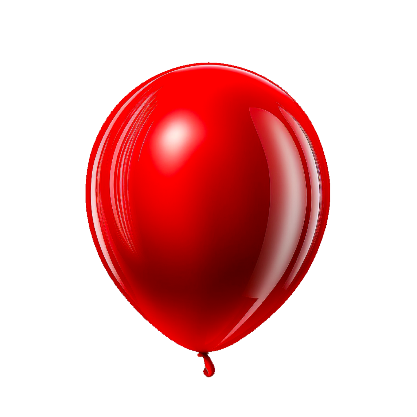 a red balloon on a white background