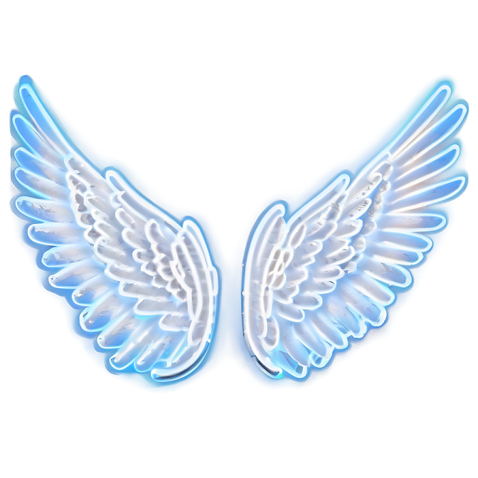 a pair of angel wings on a white background