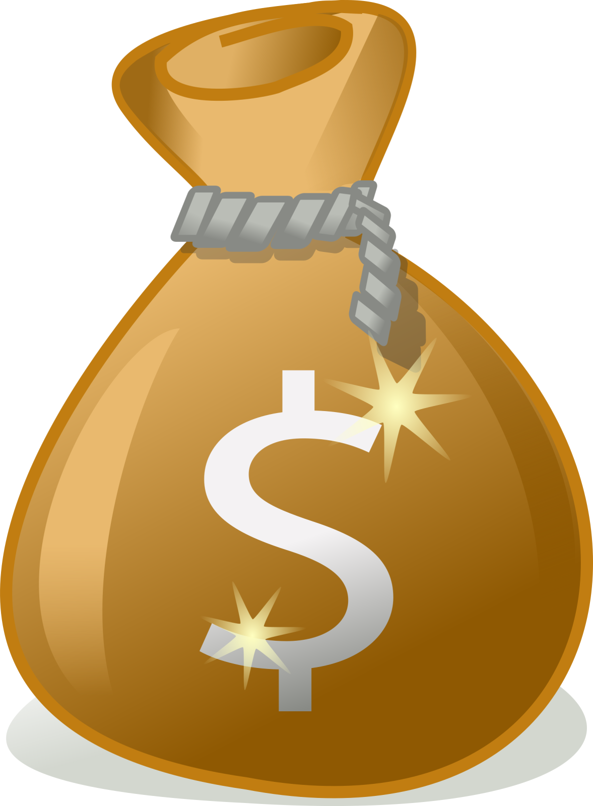 a bag with a dollar sign on it