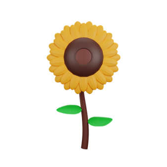 a yellow flower with green leaves on it