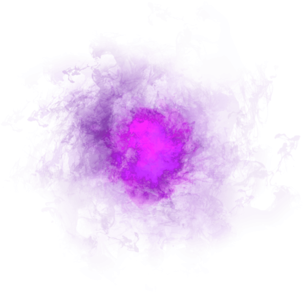 a pink ball of smoke on a white background