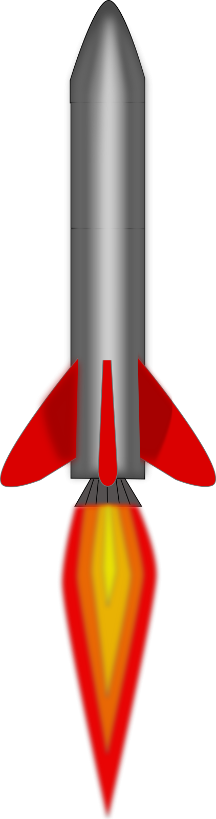a rocket with a diamond in the middle