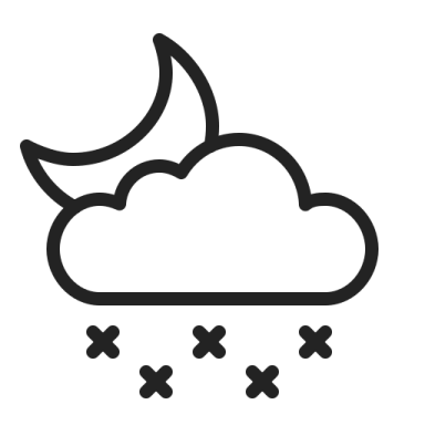 a black and white icon of a cloud with rain
