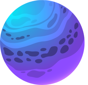 an image of a blue planet