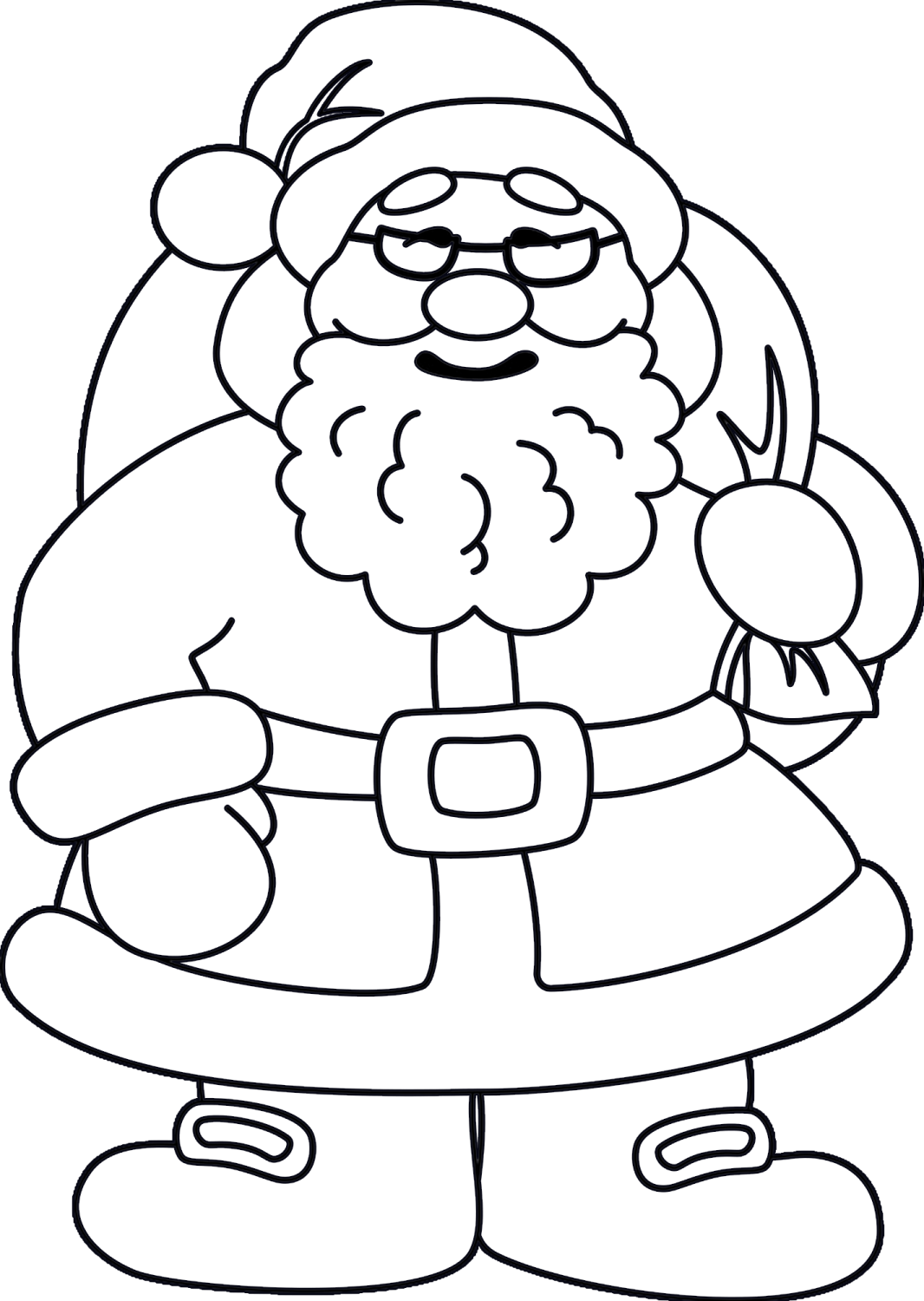 santa claus coloring pages