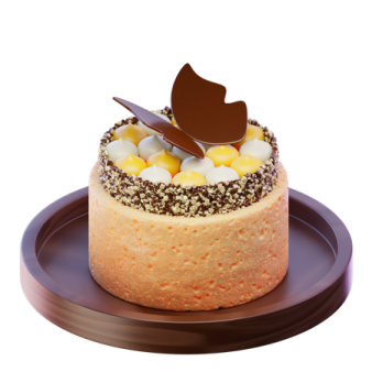 a piece of cake on a plate with chocolate