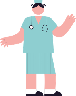 an illustration of a nurse