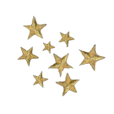 a group of gold stars