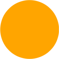 a yellow circle on a white background
