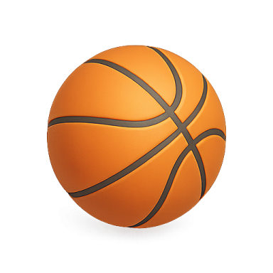 a basketball ball on a white background