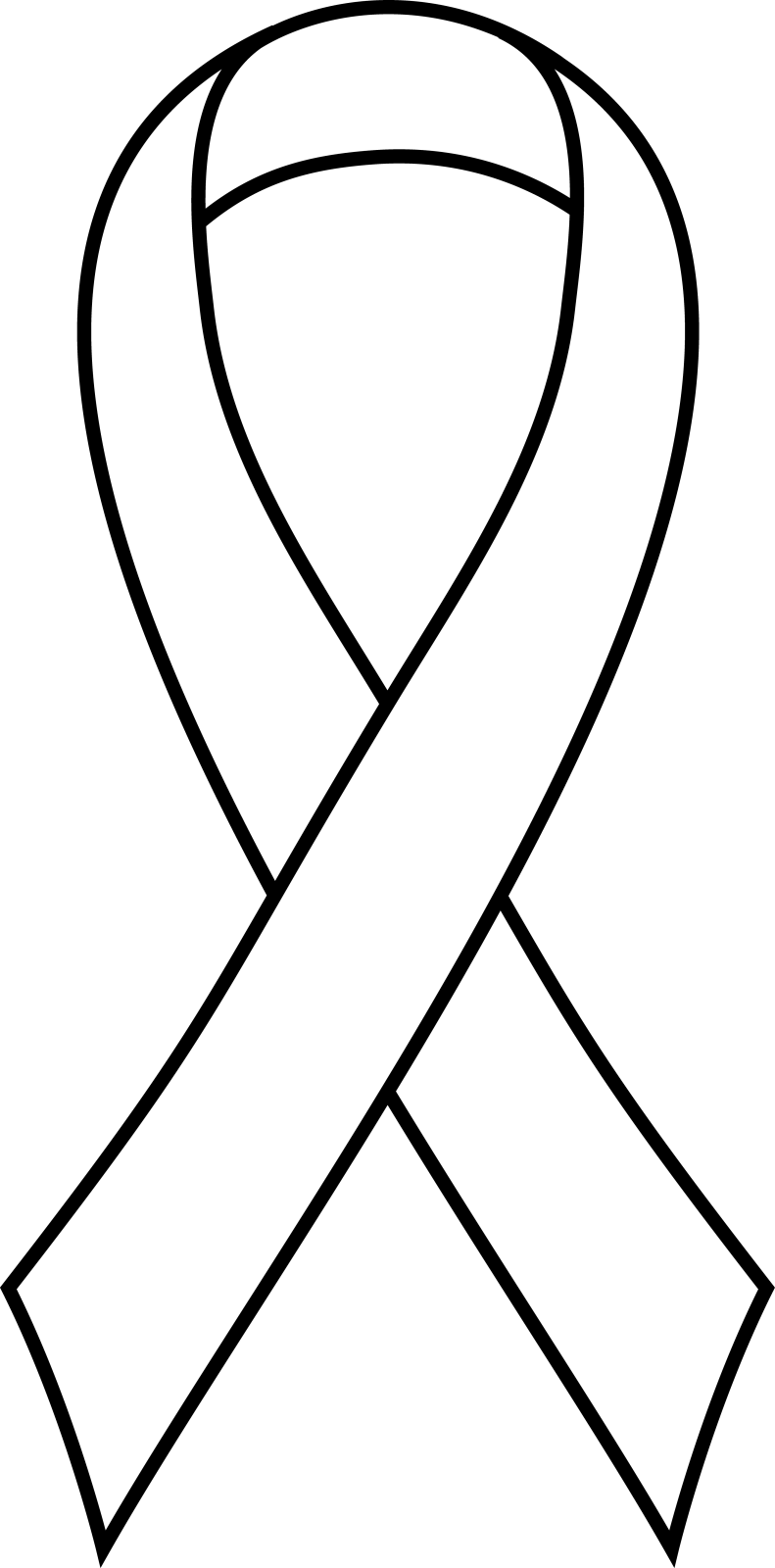 a black and white image of a ribbon