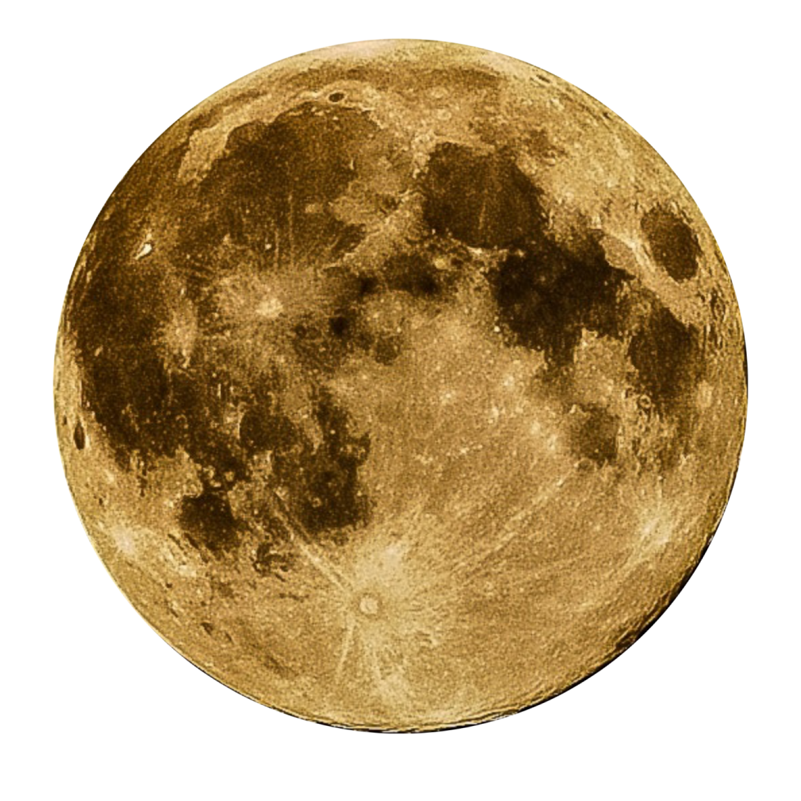 a full moon on a white background